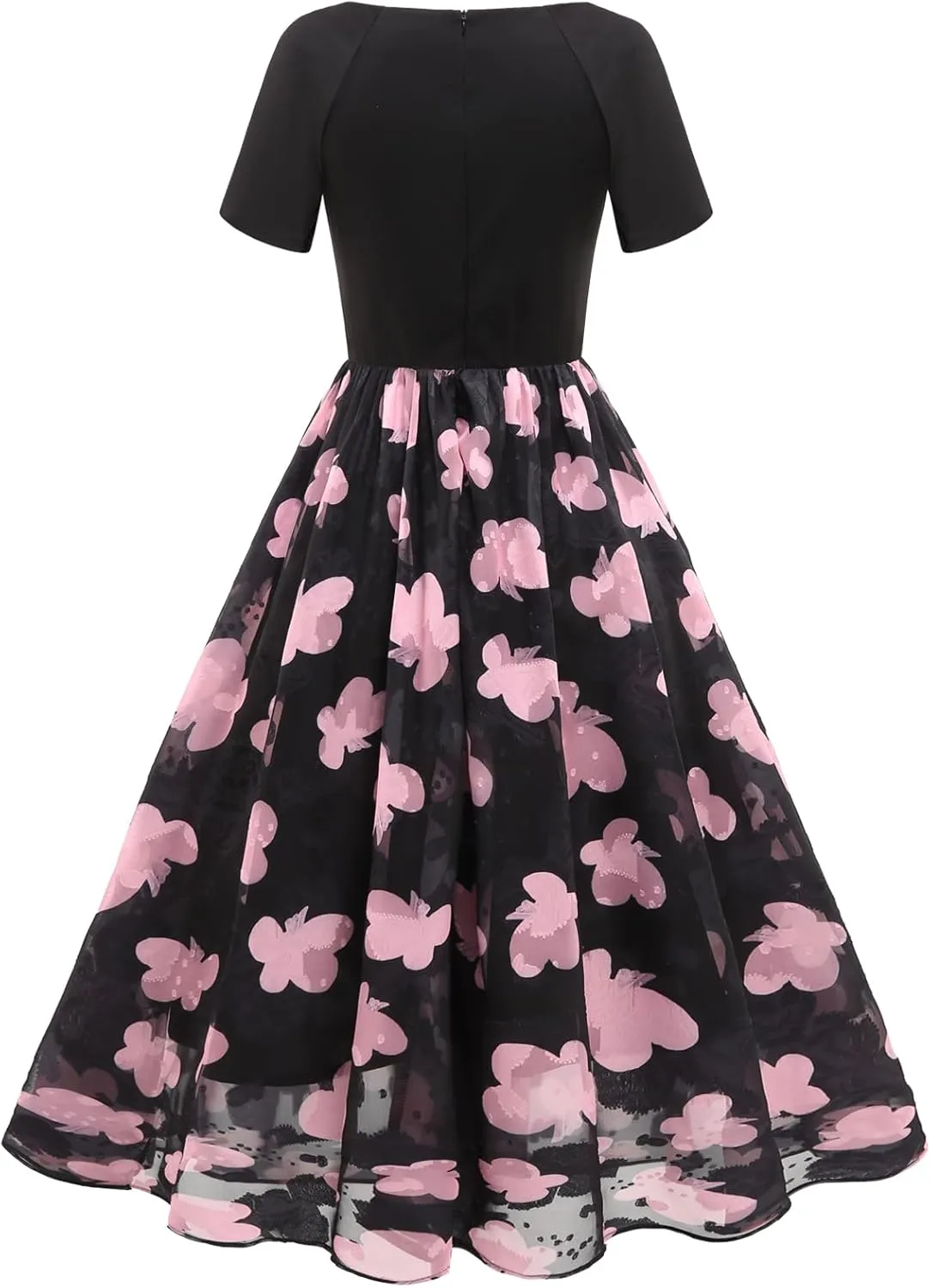 DRESSTELLS Women's Cocktail Dress Formal Wedding Guest Church Graduation Party Aline Midi Dresses