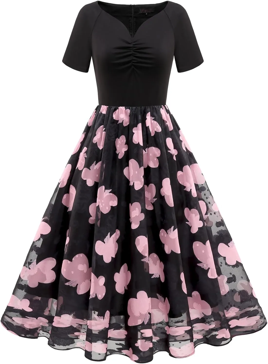 DRESSTELLS Women's Cocktail Dress Formal Wedding Guest Church Graduation Party Aline Midi Dresses