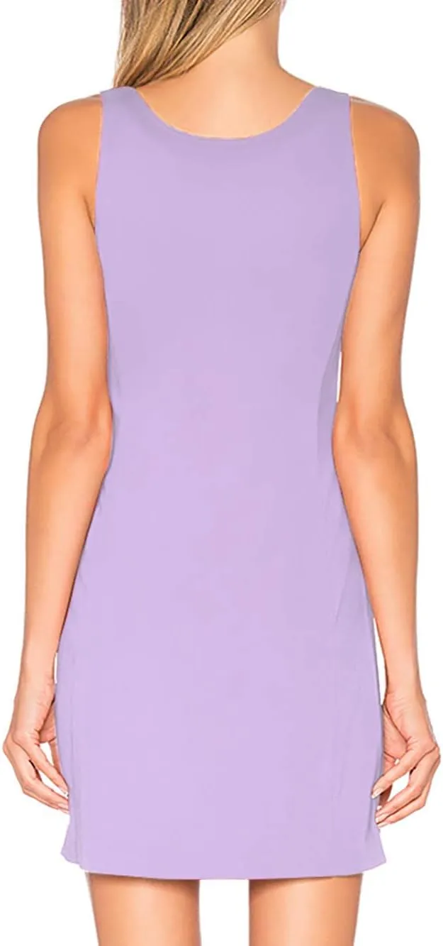 H HIAMIGOS Nightgowns for Women with Built in Bra Slip Dress Sleepwear Sleeveless Nightdress Full Slips