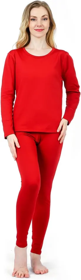 HEROBIKER Thermal Underwear Women Ultra-Soft Set Base Layer Top & Bottom Long Johns with Fleece Lined Winter Warm
