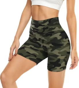 HIGHDAYS 5 Biker Shorts for Women - High Waist Tummy Control Stretch Spandex Workout Yoga Running Gym Underwear