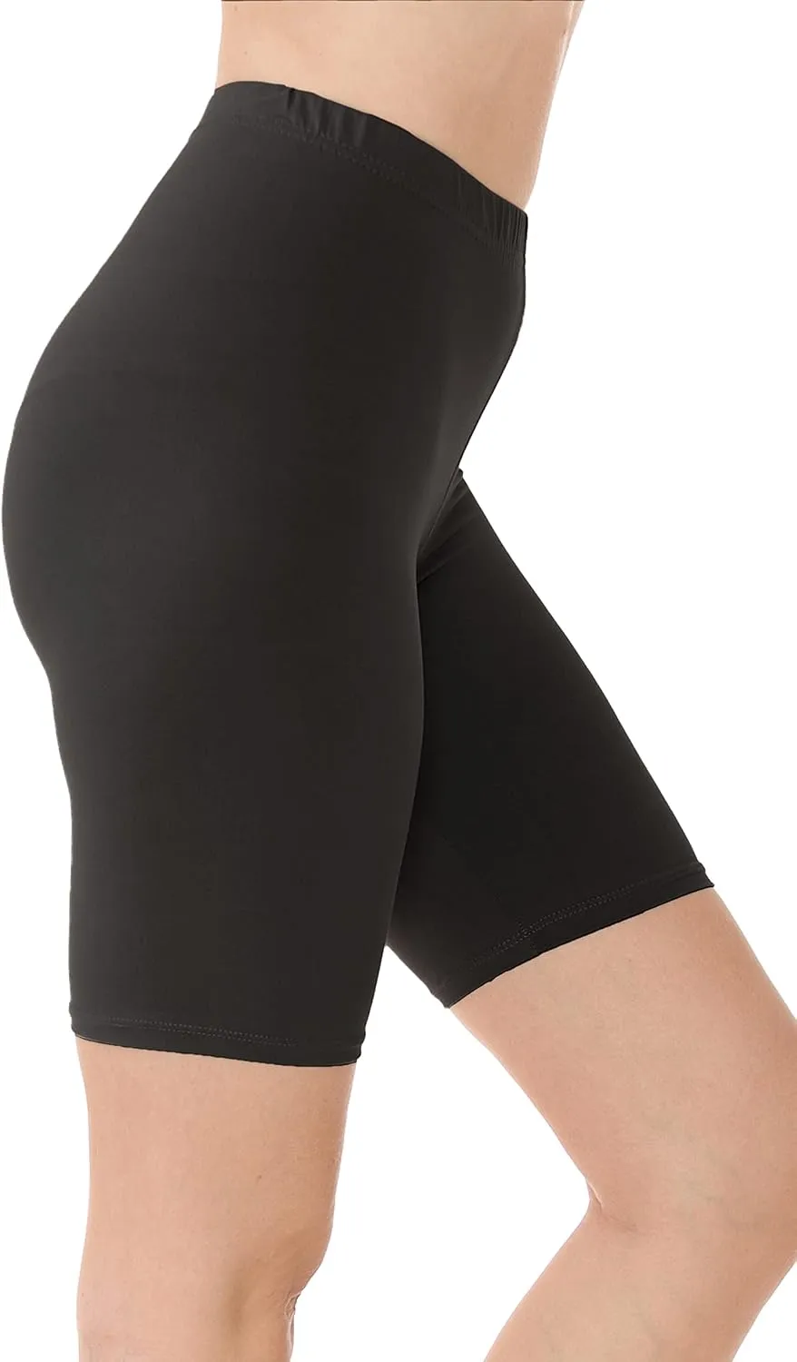 Leggings Depot High Waisted Buttery Soft Fashion Biker Shorts for Women (Available in Plus Size)