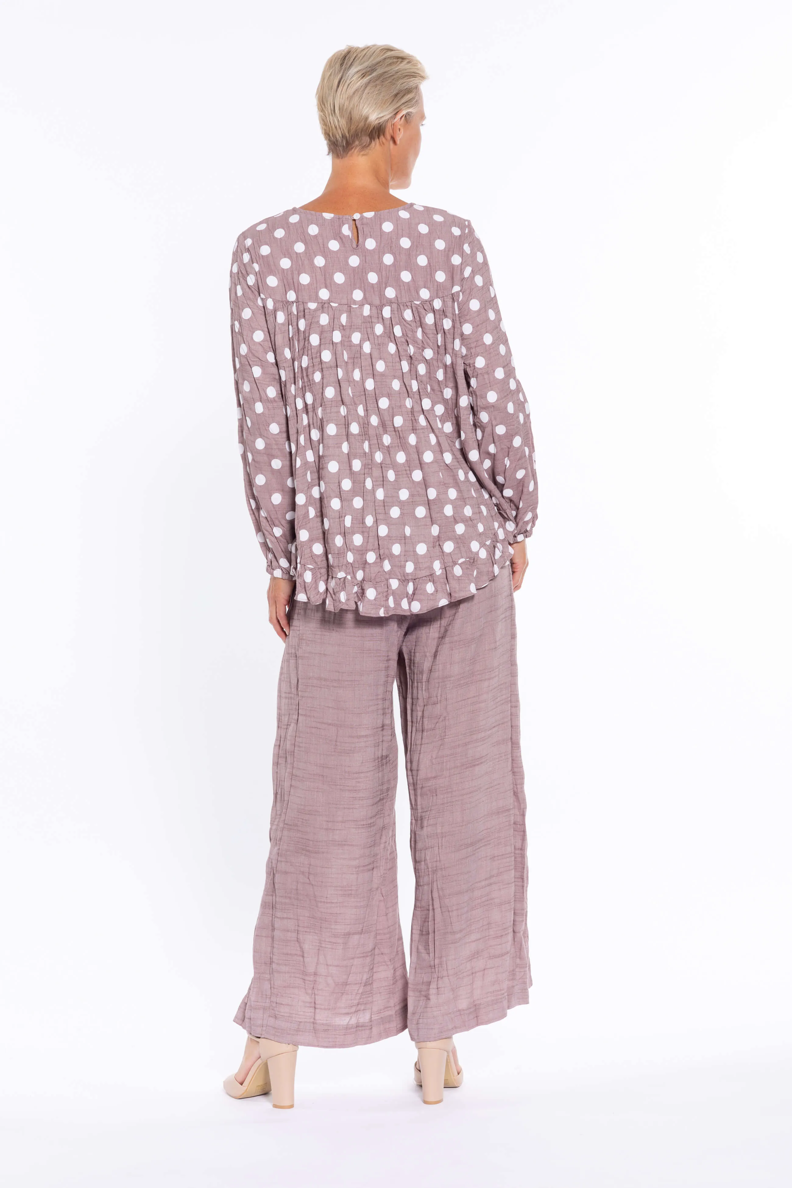 Side Split Wide Leg Pant