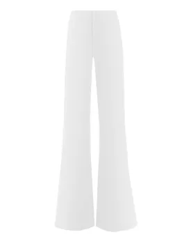 White Dylan High Waisted Wide Leg Pant