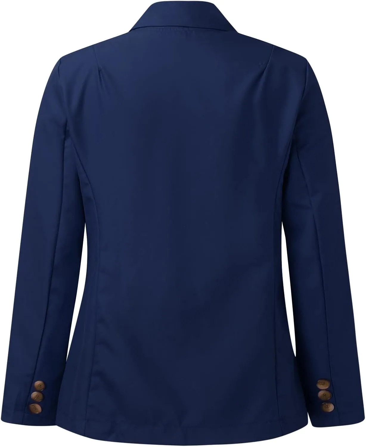Women Office Work Suit Jacket Solid Single Button Lapel Long Sleeve Slim Suit Temperament Blazers Coat for Ladies