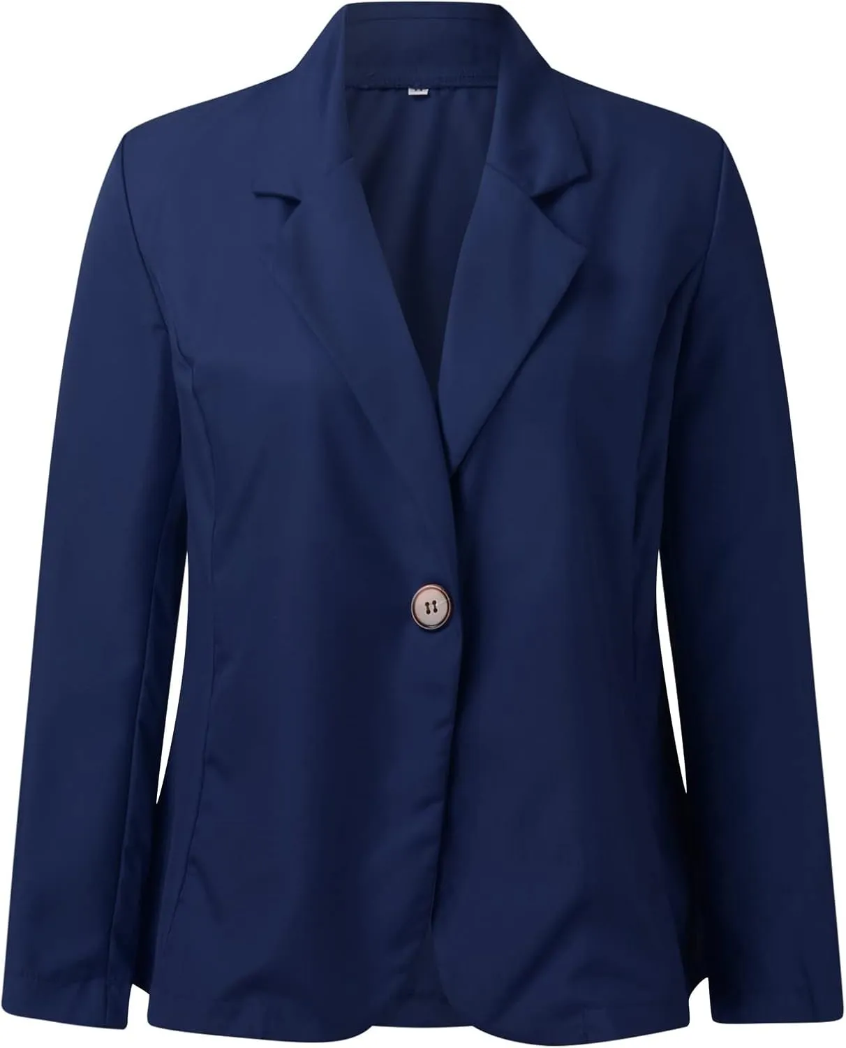 Women Office Work Suit Jacket Solid Single Button Lapel Long Sleeve Slim Suit Temperament Blazers Coat for Ladies