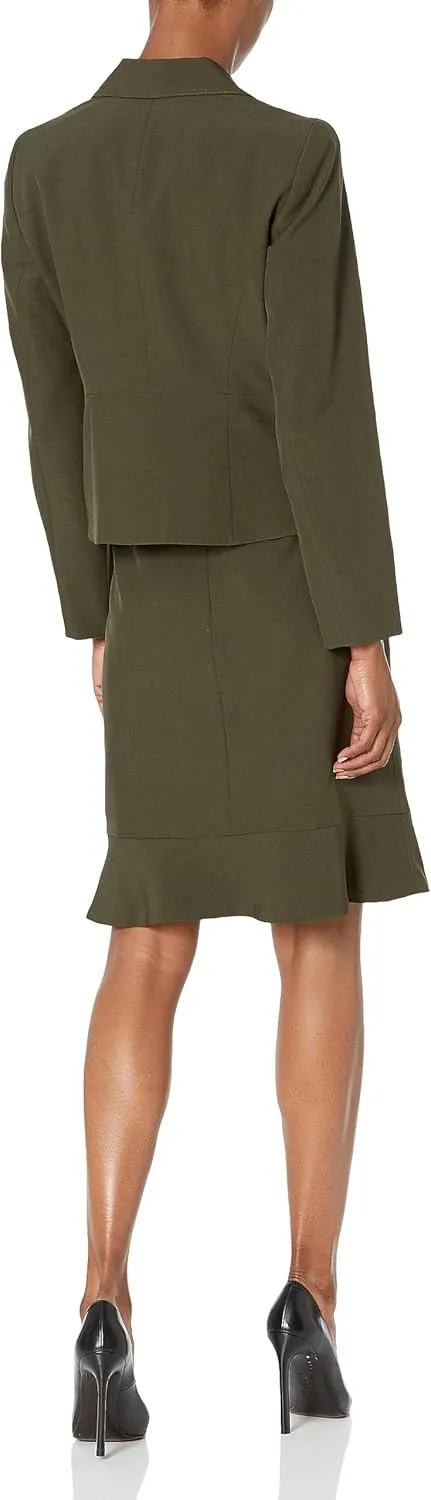 Women's 3 Button Jacket/Skirt Suit